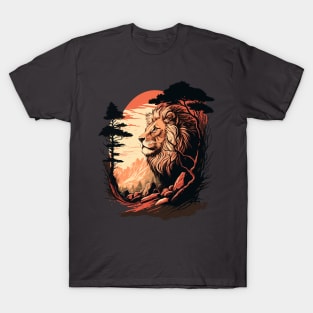 Lion in mountain T-Shirt